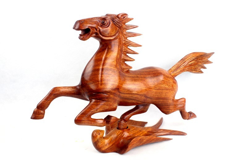 【特價促銷 木雕馬 十二生肖馬 風水擺件 木質工藝品 木雕馬踏飛燕W】價格,廠家,圖片,木質、竹質工藝品,如皋市下原鎮振新紅木工藝品廠-